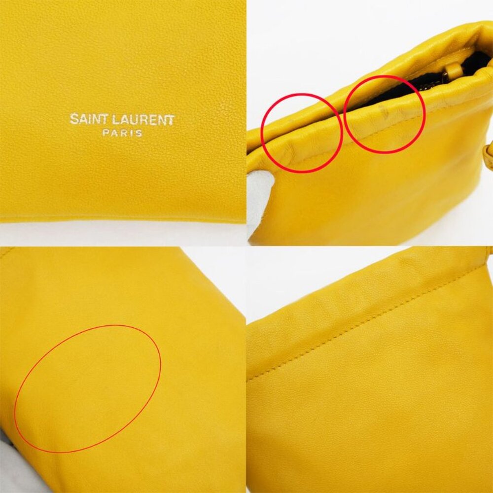 Saint Laurent Drawstring Mini Chain Shoulder Bag … - image 7